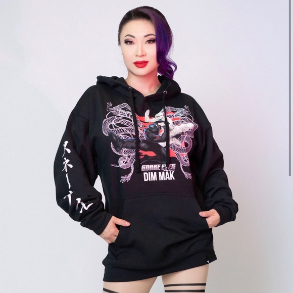 Dim Mak x Snake Eyes - Double Dragon Hoodie - Black - Picture 1 of 7